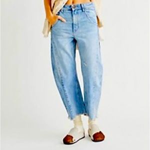 Free People Extreme Barrel Jeans